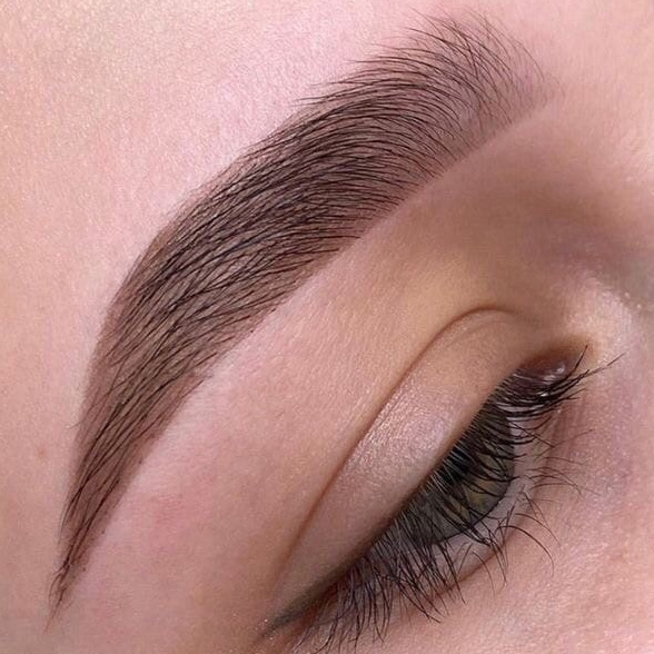 Оформление + окрашивание бровей краской