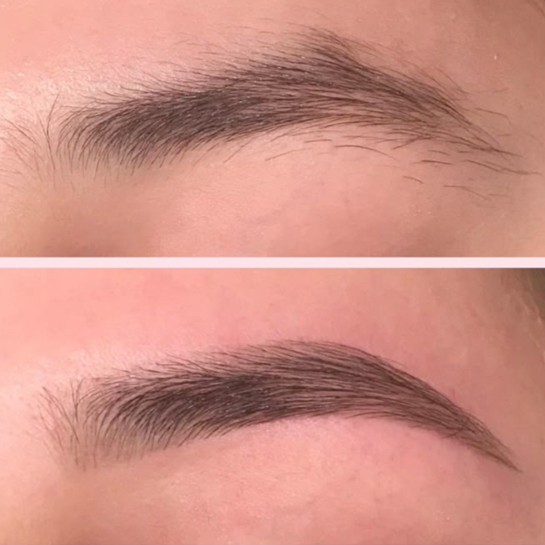 Коррекция бровей + окрашивание