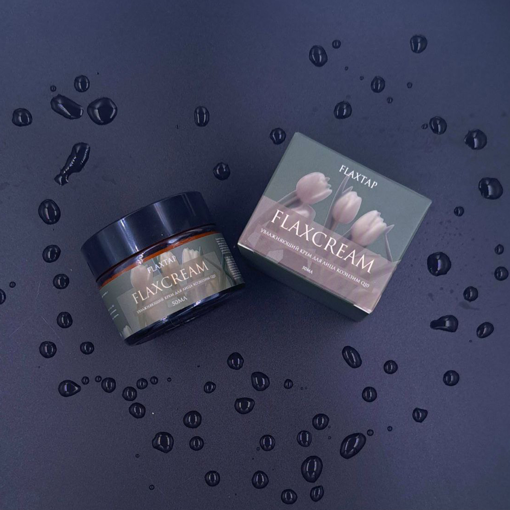 Увлажняющий крем для лица коэнзим Q10 FlaxCream - 50мл