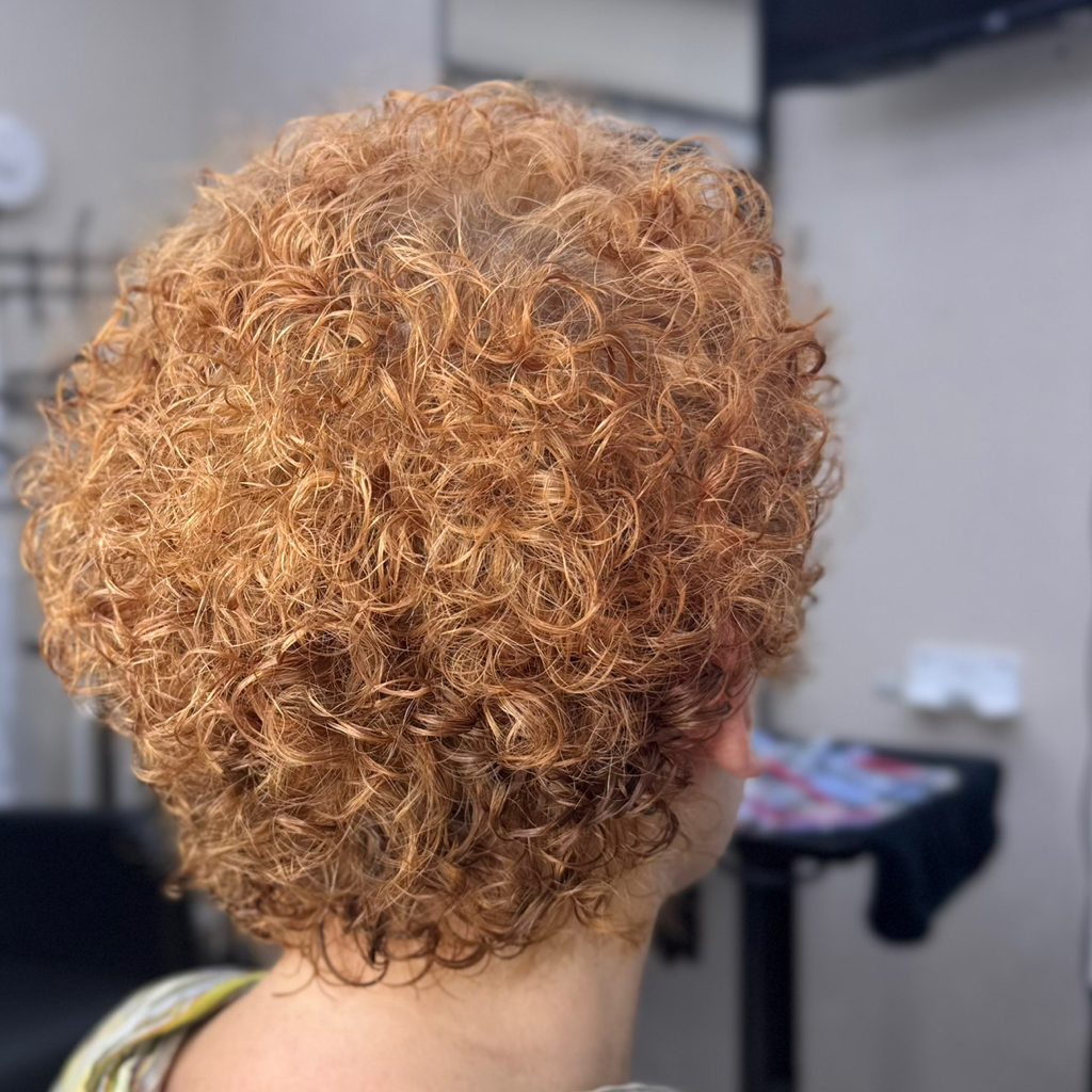 Хим завивка / полностью/средняя длина