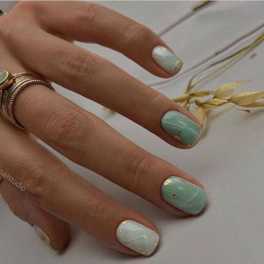 Комбинированный маникюр+покрытие гель лак