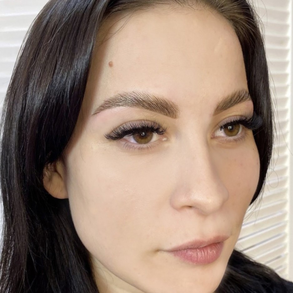 Долговременная укладка + коррекция + окрашивание