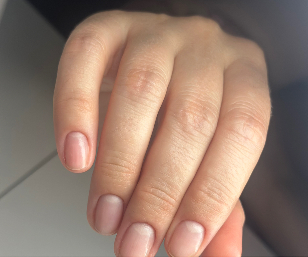 Комби маникюр без покрытия