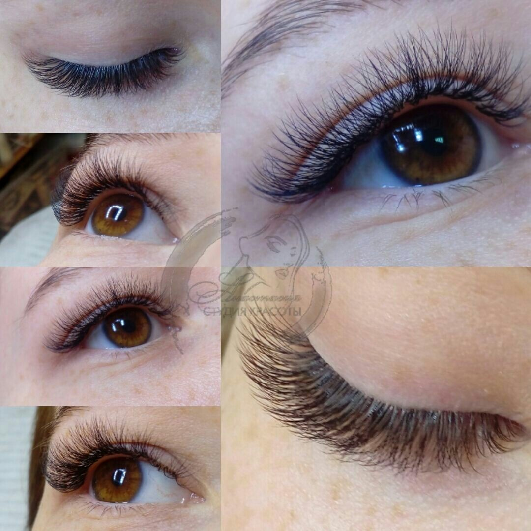 экспресс наращивание ресниц 2Д объем
