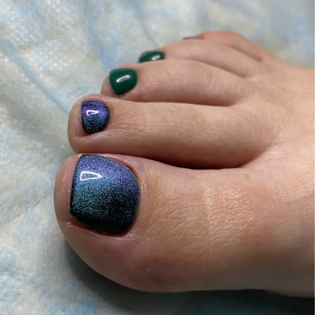 Обработка пальчиков с покрытием