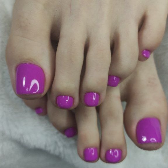 педикюр  женск. пальчики+гельлак