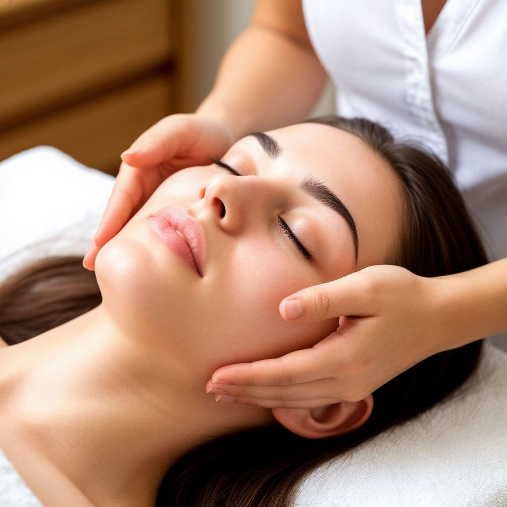 Косметический массаж лица