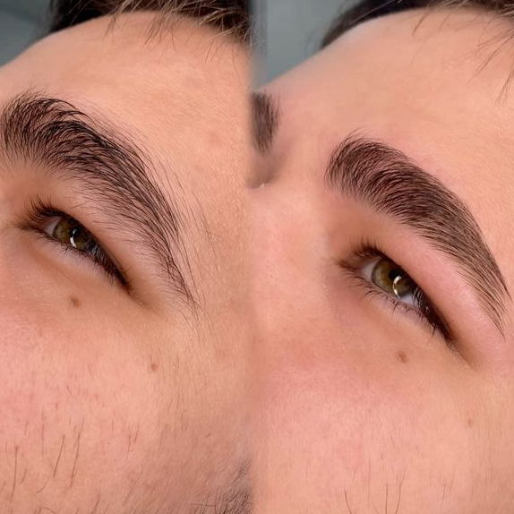 Мужская коррекция бровей