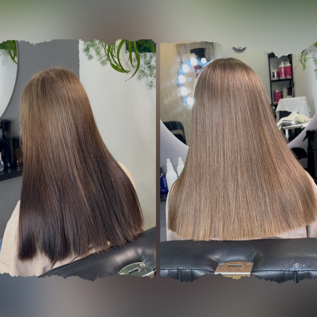 Выход из чёрного цвета волос