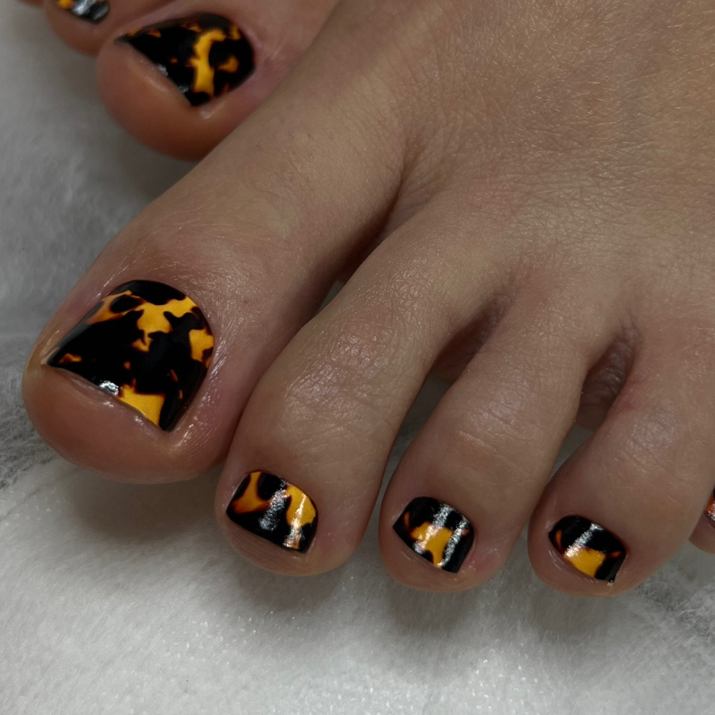 Обработка пальчиков ног+ пленки