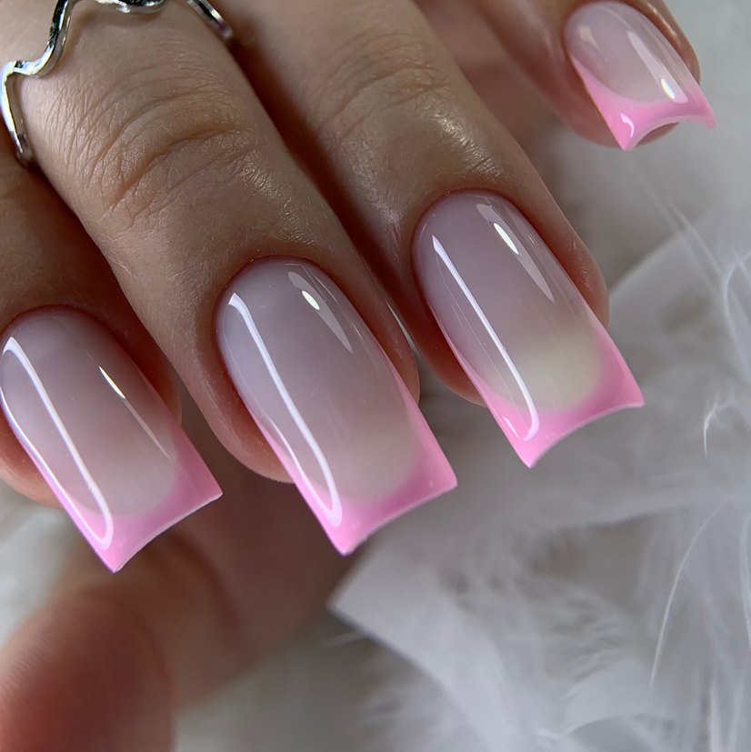 Комплекс 2: снятие + маникюр + однотонное покрытие + дизайн френч