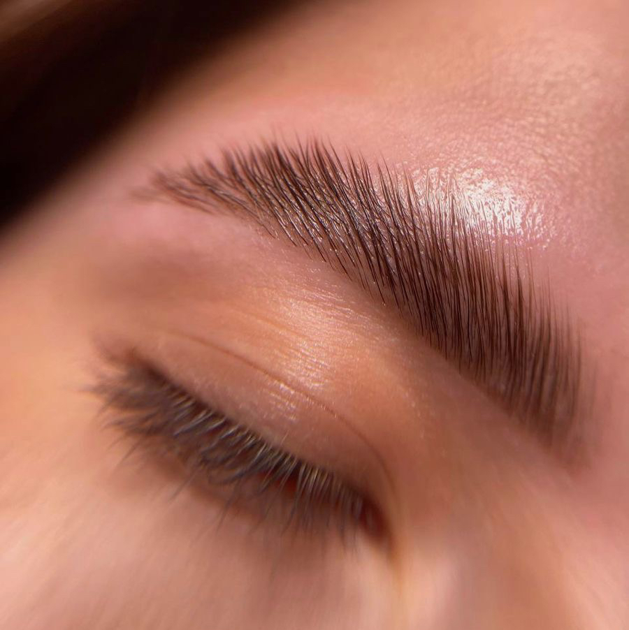 Долговременная укладка бровей без окрашивания