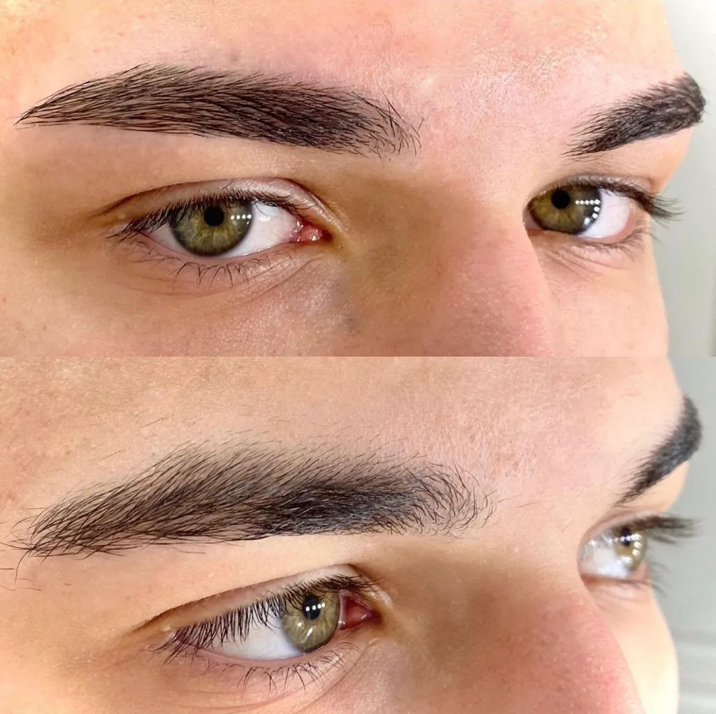 Оформление бровей мужская