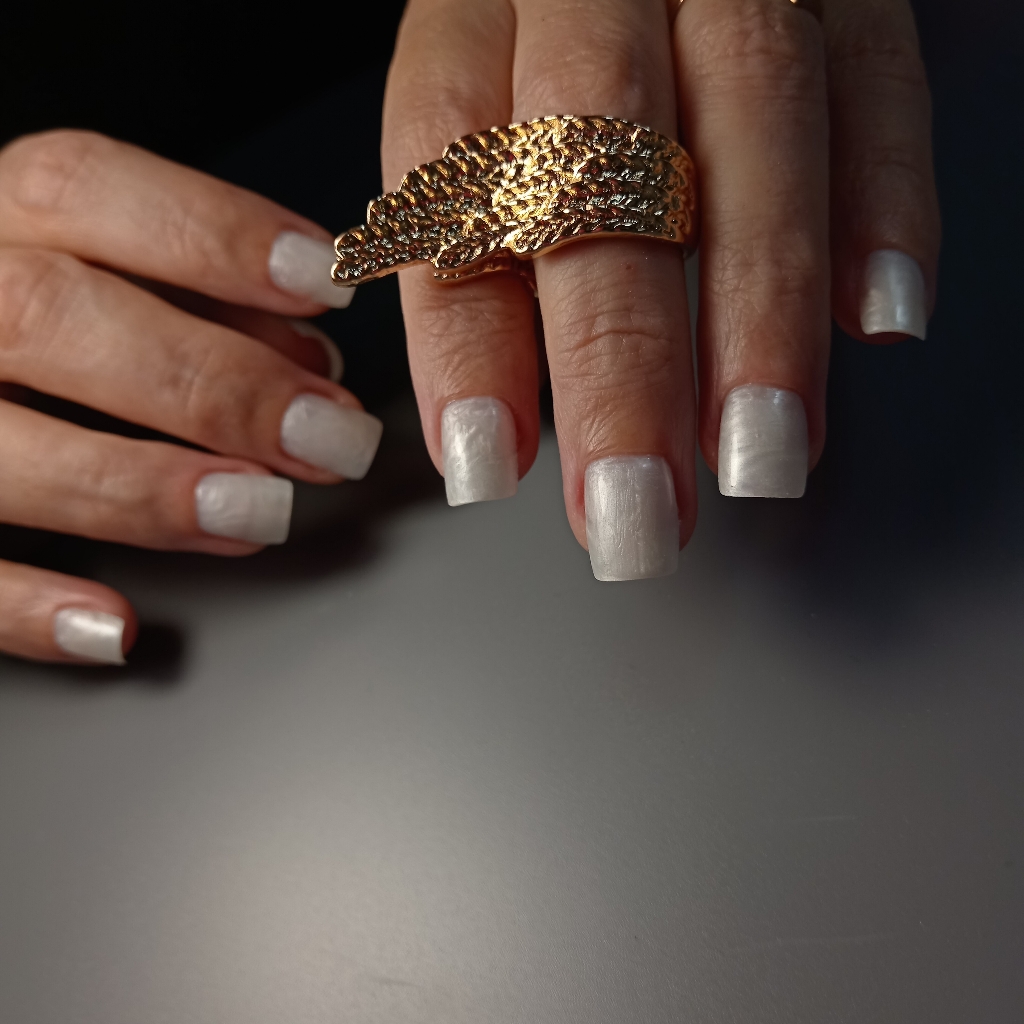 Наращивание верхними формами на короткие ногти длина до 3