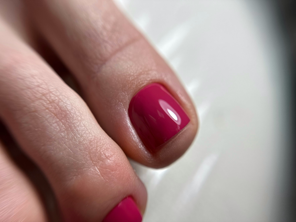 Педикюр с покрытием(только пальчики)