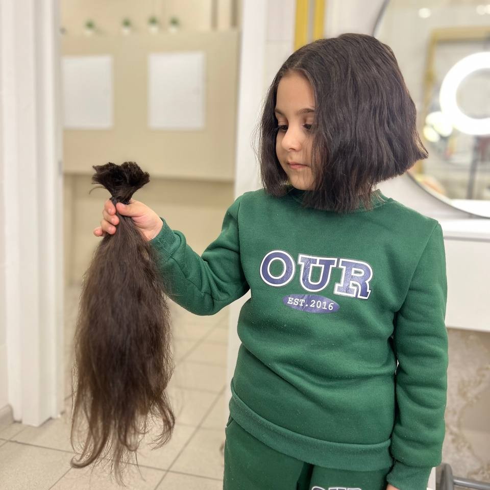 срез детских волос