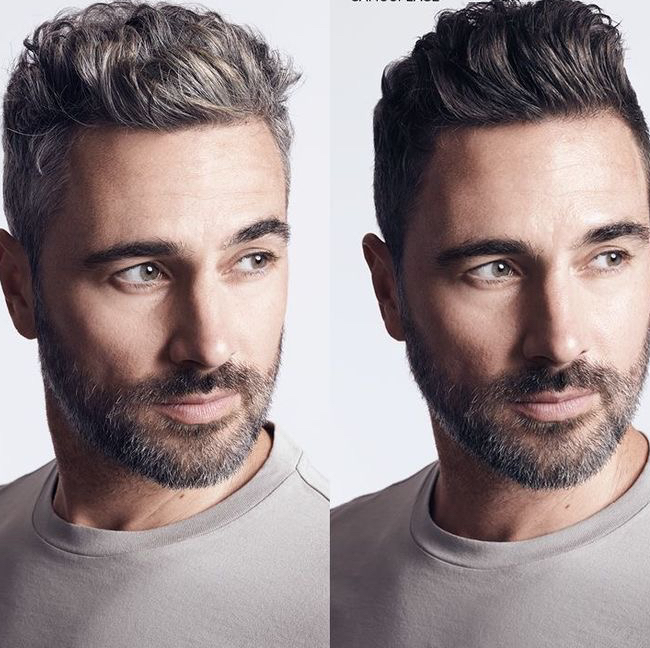 Камуфляж седины головы