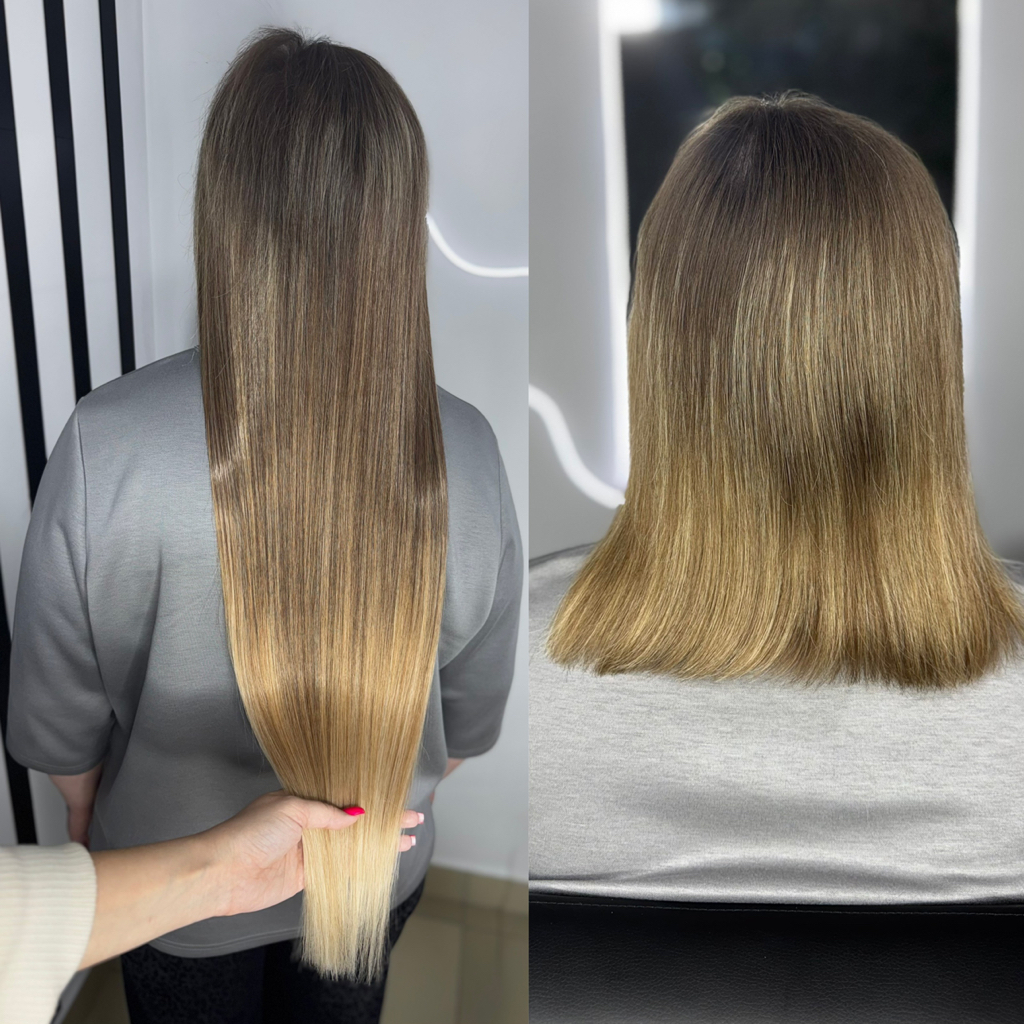 Снятие наращивания.