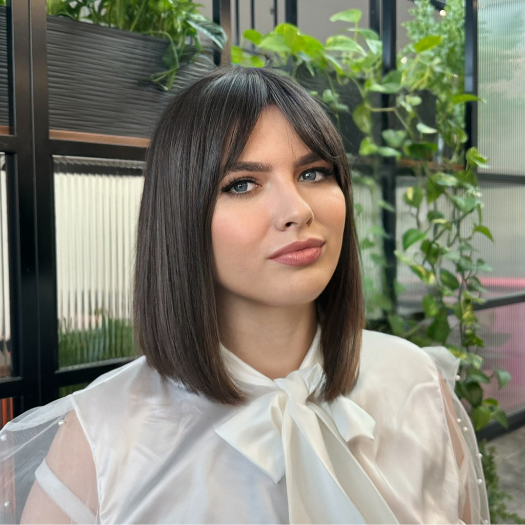 затемнение из блонда в русый