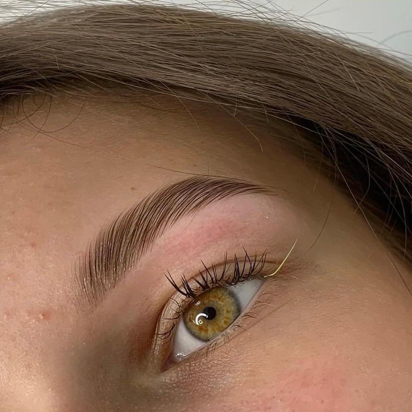 Долговременная укладка бровей + коррекция +окрашивание