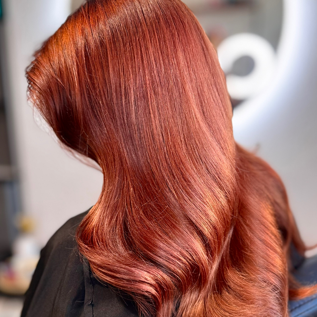 Окрашивание волос в один тон