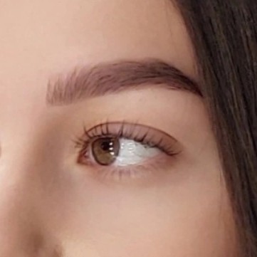 Бережное осветление бровей + тонирование и коррекция