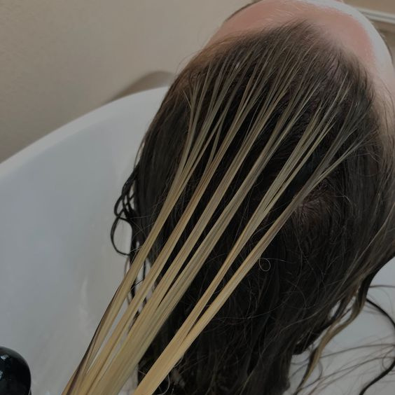 Мелирование прикорневое