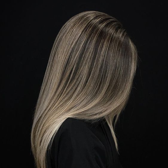 Мелирование длинные волосы (до лопаток)
