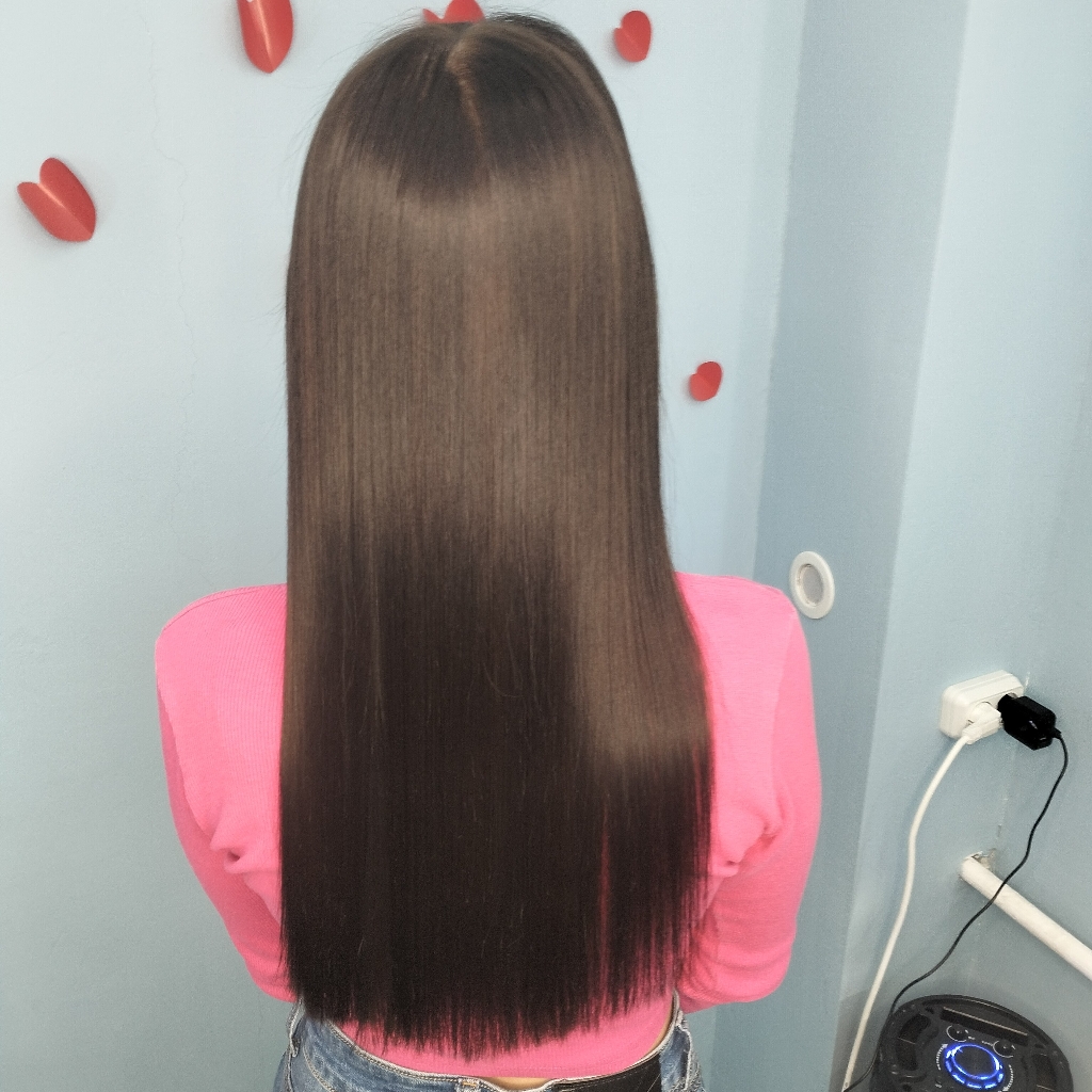 Окрашивание тон в тон/ниже плечь  и ниже