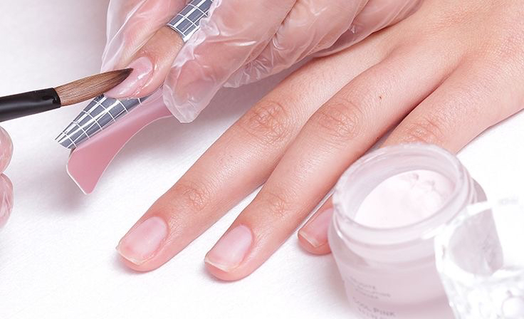 Укрепление пудрой (все ногти)