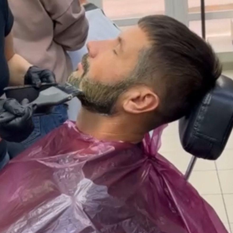 Тонирование бороды