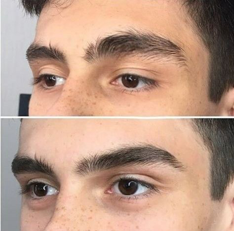 Мужская коррекция формы бровей