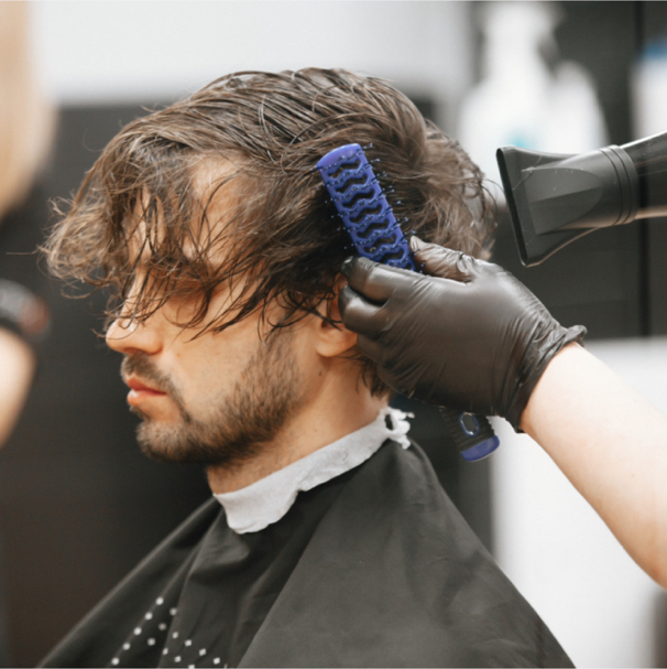 Мытье волос + сушка мужская