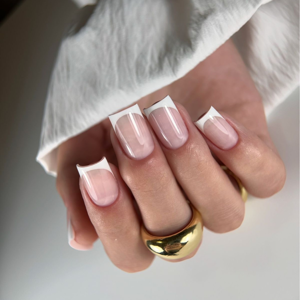 Покрытие френч/антифренч гель-лаком (10 ногтей)