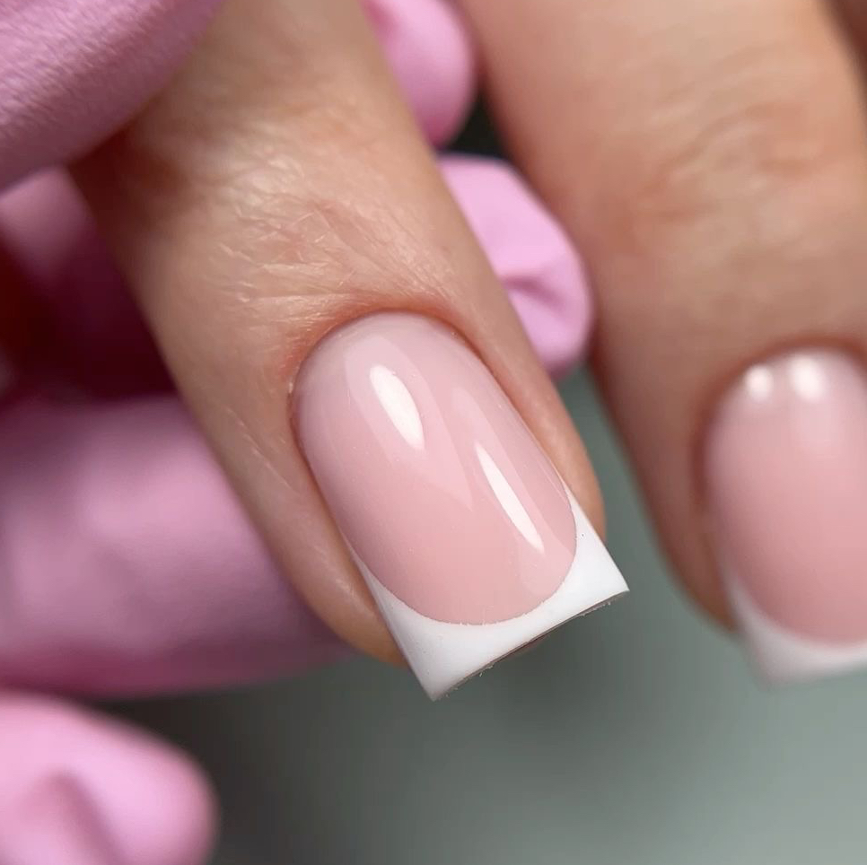 Покрытие френч/антифренч гель-лаком (1 ноготь)