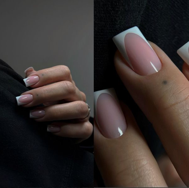 Коррекция+покрытие гель/лака френч,амбре.