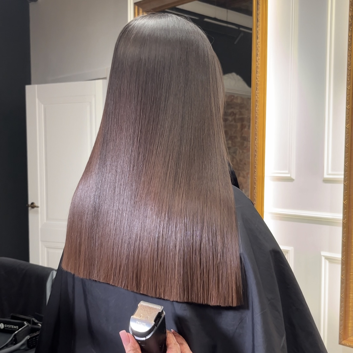 Стрижка концов "ровный срез"