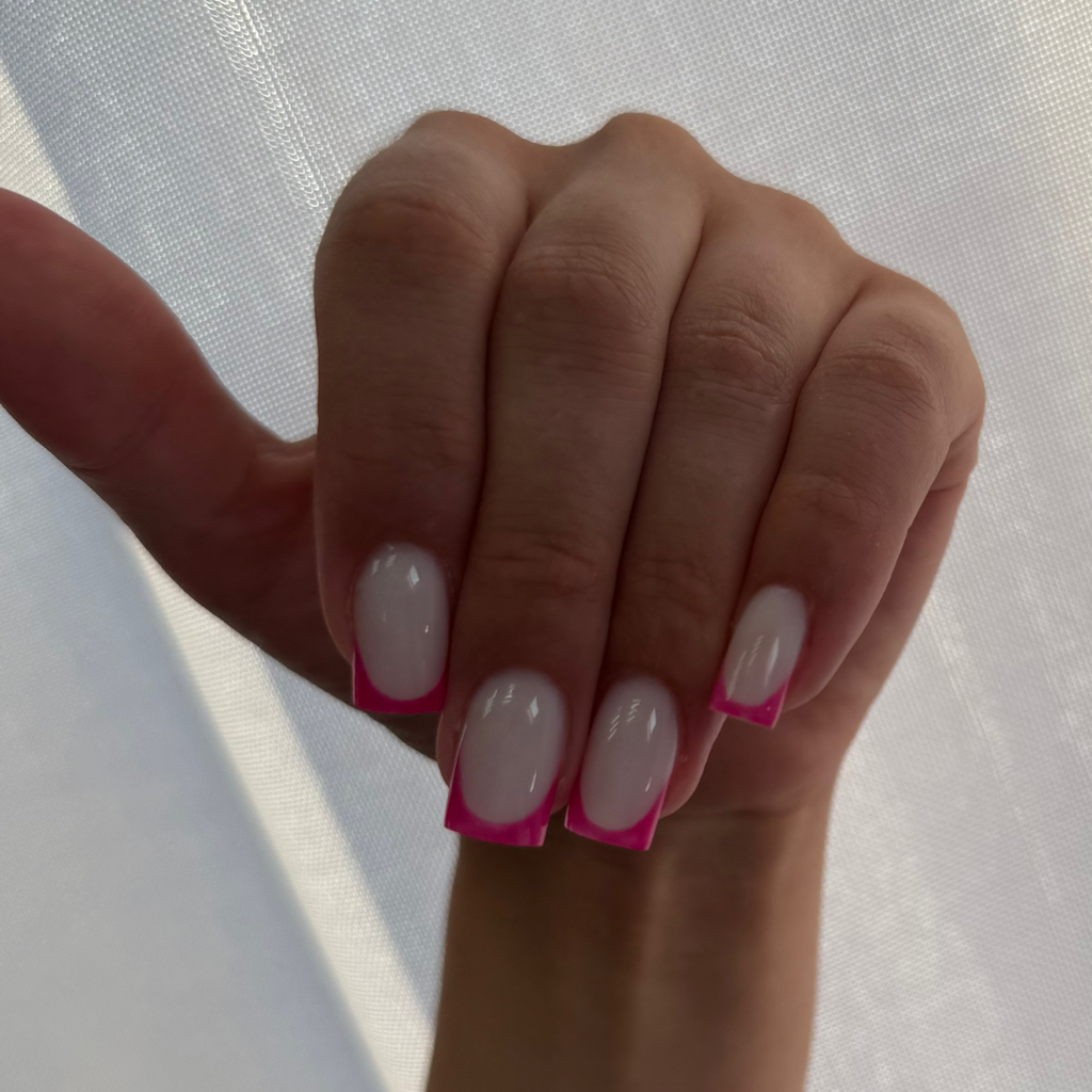 Маникюр с покрытием гель лак + френч