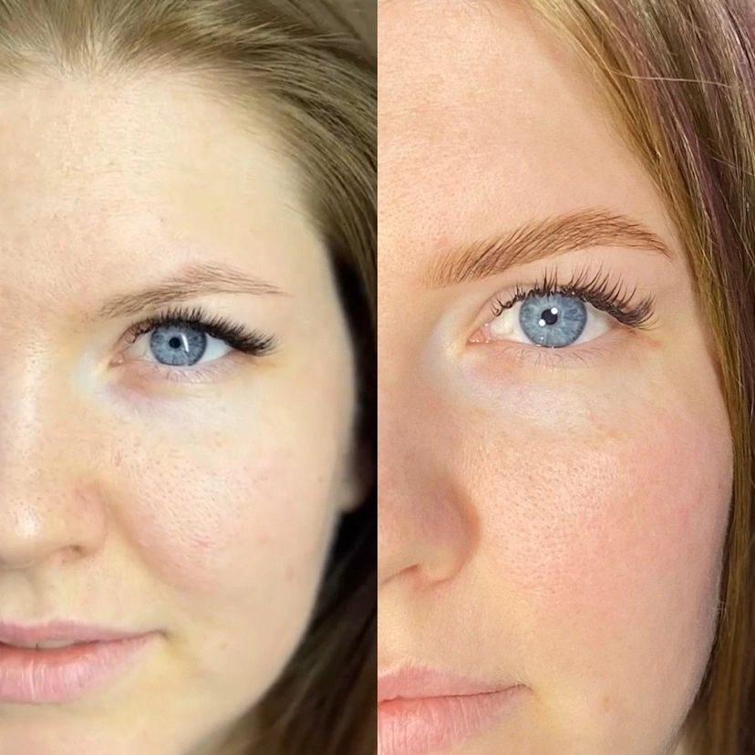 Долговременная укладка бровей + коррекция + окрашивание