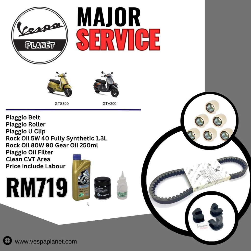 Major Service GTS300 / GTV300