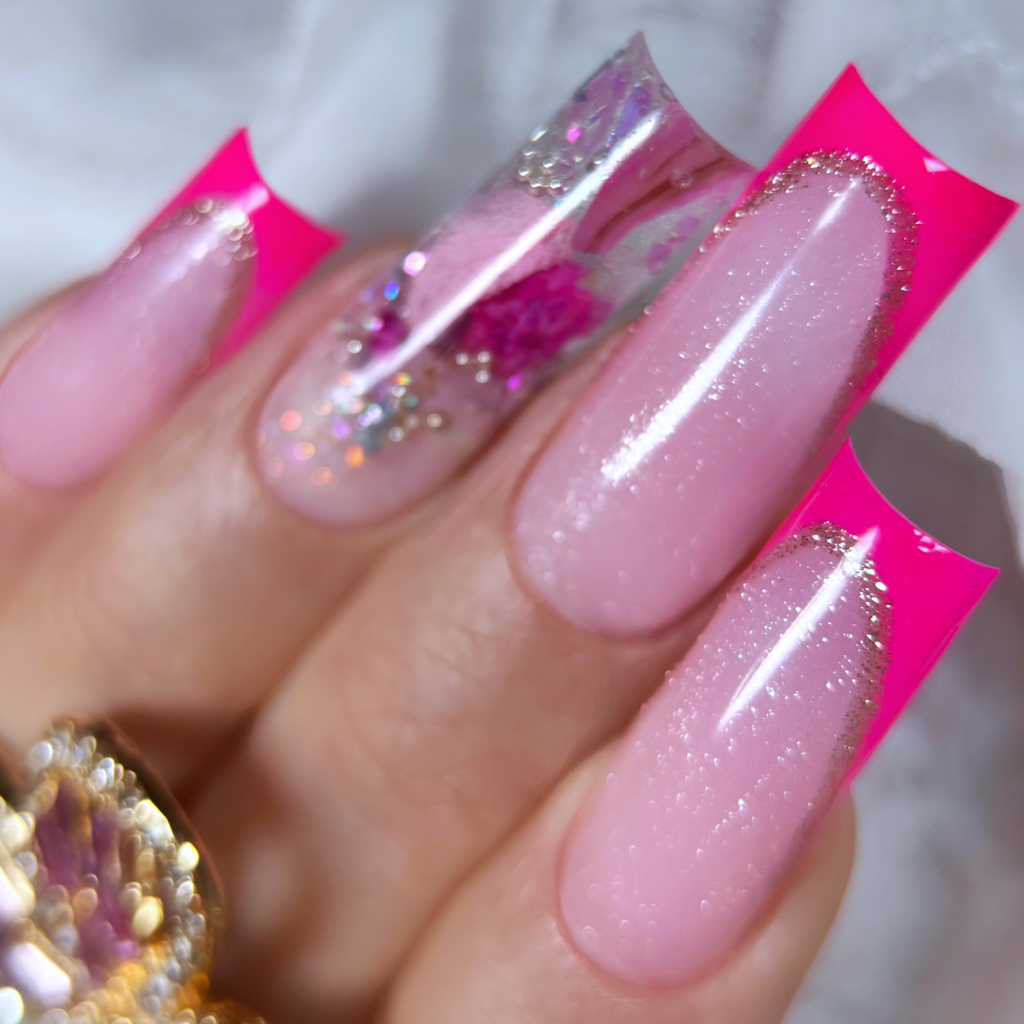 Выкладной френч,выкладные ногти