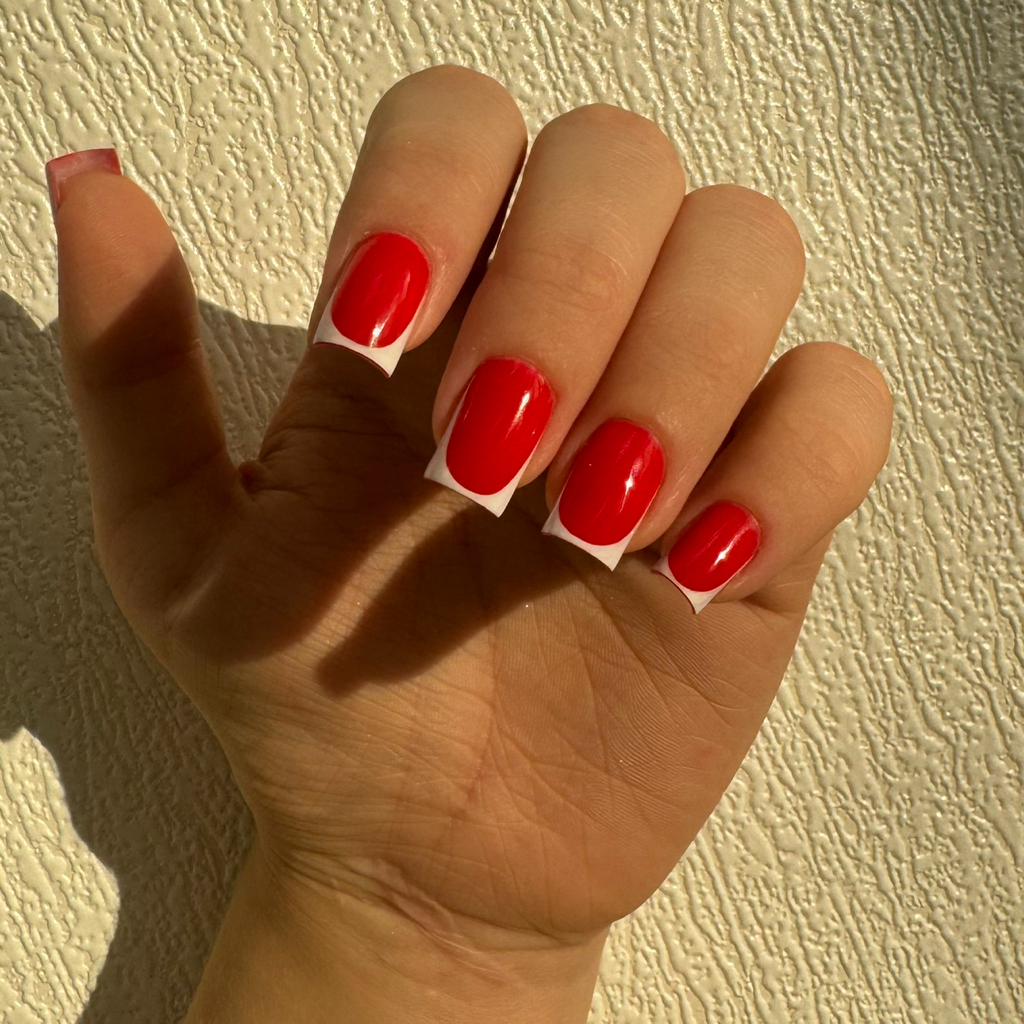 Комбинированный маникюр + покрытие гель лак , Френч