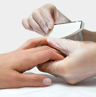 Пилочный маникюр( без покрытия)