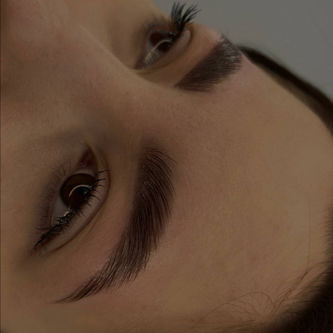 Долговременная укладка бровей+окрашивание