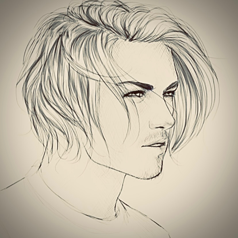 Удлиненная мужская стрижка