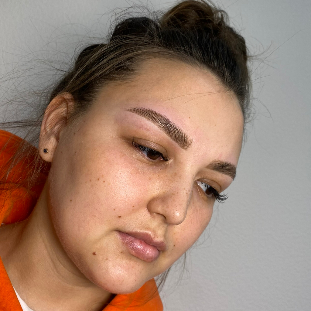 Долговременная укладка с оформлением и окрашиванием