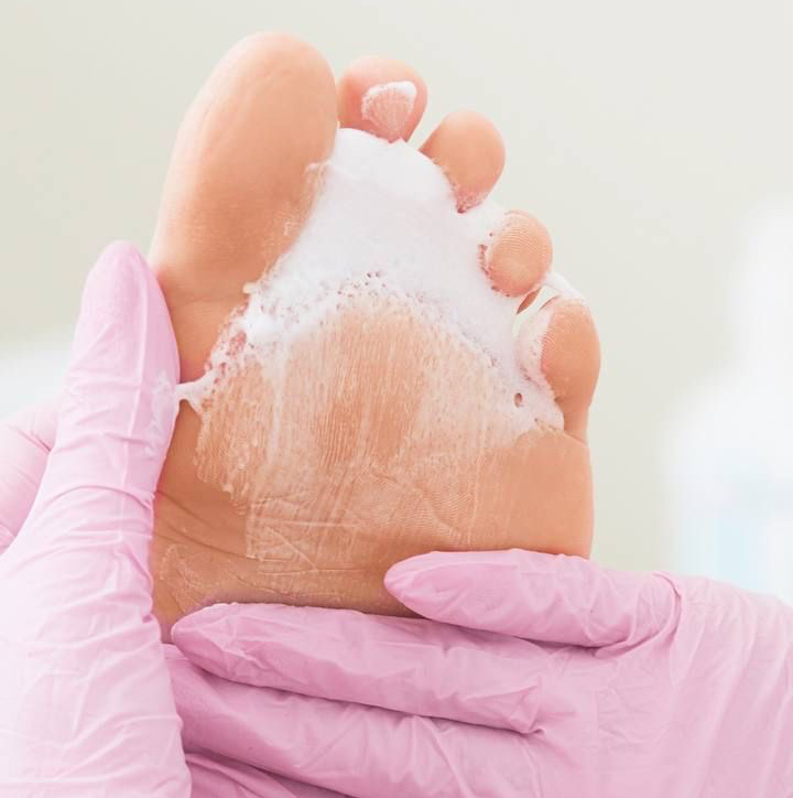 Обработка пяточек