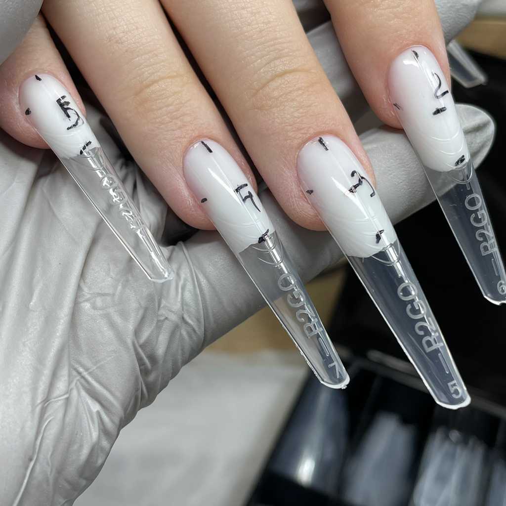 Наращивание ногтей на верхние формы