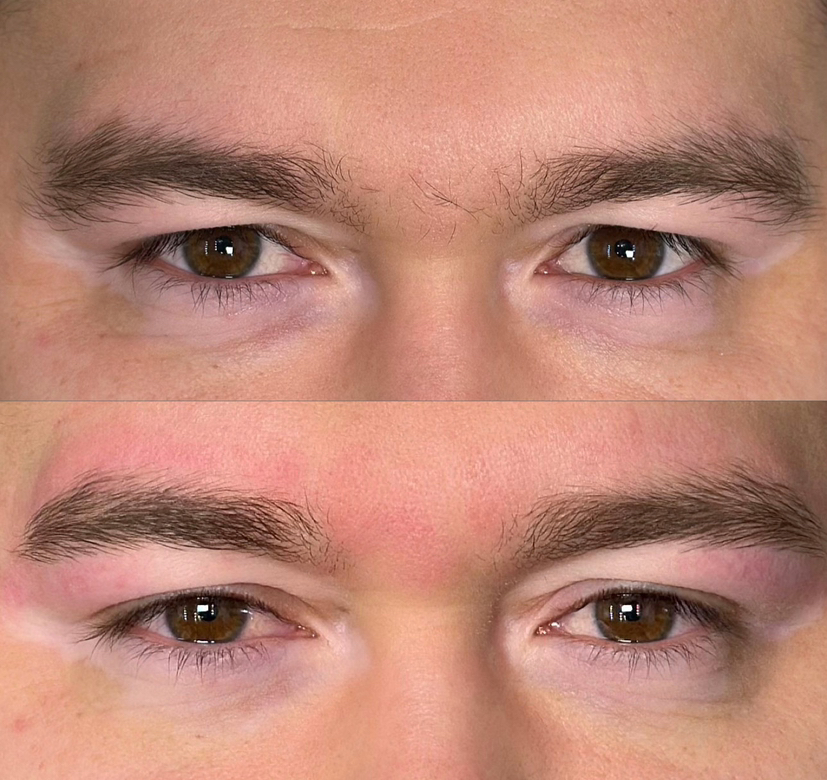 Мужская коррекция бровей