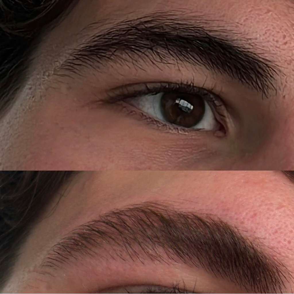 Мужская коррекция бровей